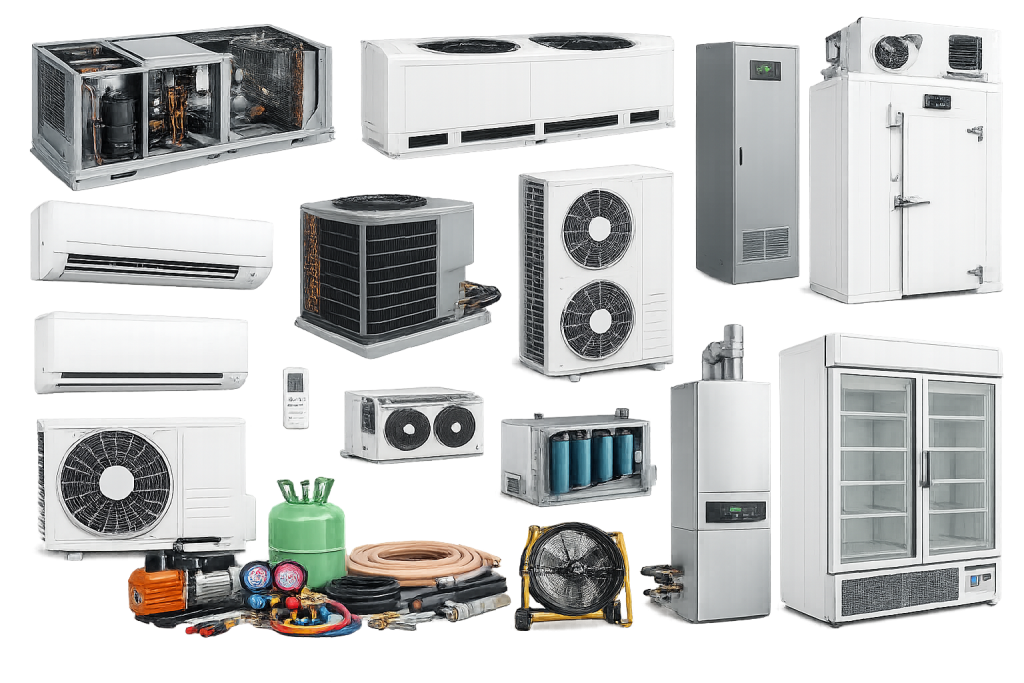 gambar semua unit ac , hvac , cold storage tanpa baiground